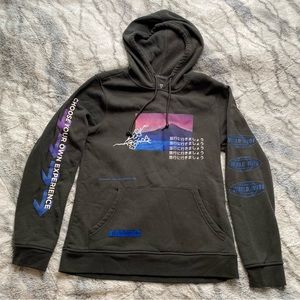 Dark Grey Graphic Hoodie